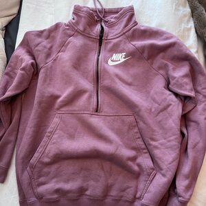 Nike Mauve Half-Zip Sweatshirt